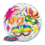 Bubbles Ballon – Bunte Masken | Transparent