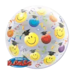 Bubbles Ballon – Graduation Smileys | Transparent
