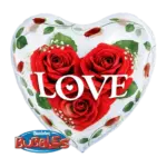 Bubbles Ballon – Love Rosenherz | Transparent