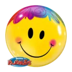 Bubbles Ballon – Smiley Bunt | Gelb