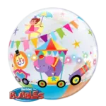 Bubbles Ballon – Zirkus Tiermotiv | Transparent