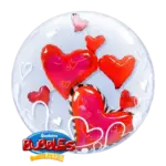 Double Bubbles Ballon – Herzen | Ballon im Ballon
