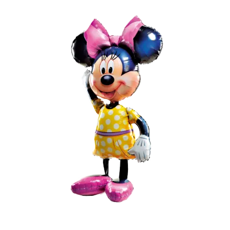 Airwalker-Folienballon in Form von Minnie Maus