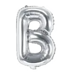 Folienballon Buchstabe – B | Silber