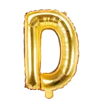 Folienballon Buchstabe – D | Gold