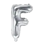Folienballon Buchstabe – F | Silber