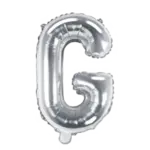 Folienballon Buchstabe – G | Silber