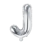 Folienballon Buchstabe – J | Silber