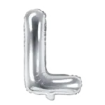 Folienballon Buchstabe – L | Silber