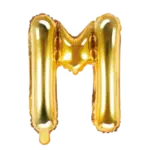 Folienballon Buchstabe – M | Gold