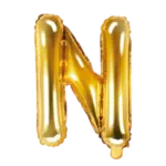 Folienballon Buchstabe – N | Gold