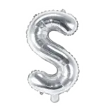 Folienballon Buchstabe – S | Silber