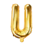 Folienballon Buchstabe – U | Gold