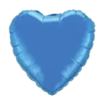 Folienballon Herz – Blau | Mittelblau