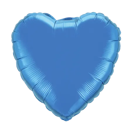 Blauer Folienballon in Herzform
