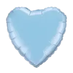 Folienballon Herz – Blau | Pastell Hellblau