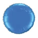 Folienballon Rund – Blau | Mittelblau