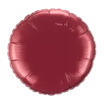 Folienballon Rund – Rot | Bordeauxrot