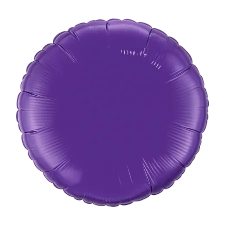 Lila runder Folienballon ohne Aufdruck