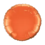 Folienballon Rund – Orange | Warm glänzend