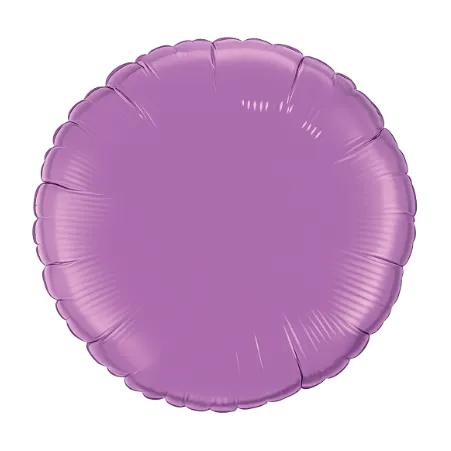 Pastell-fliederfarbener runder Folienballon ohne Aufdruck