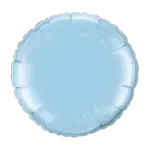 Folienballon Rund – Blau | Pastell Hellblau