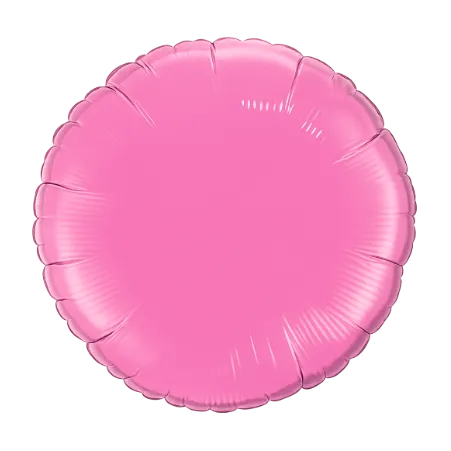 Rosa runder Folienballon ohne Aufdruck