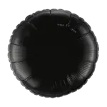 Folienballon Rund – Schwarz | Kontraststark