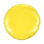 Folienballon Rund – Gelb | Zitronengelb