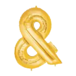 Folienballon Sonderzeichen – Und-Zeichen | Gold