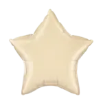 Folienballon Stern – Creme | Pastel Elfenbein