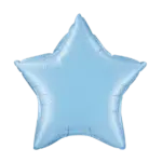 Folienballon Stern – Blau | Pastell Hellblau