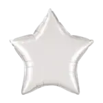 Folienballon Stern – Weiß | Klarweiß