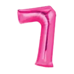 Folienballon Zahl – 7 | Pink
