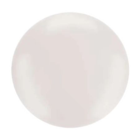 Weißer Latex-Kugelballon in annähernd kugeliger Form