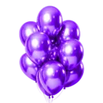 Ballonstrauß Spiegelglanz – Latexballons mit Mirror Effect | Violett