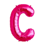 Folienballon Buchstabe – C | Pink