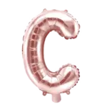Folienballon Buchstabe – C | Roségold