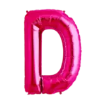 Folienballon Buchstabe – D | Pink