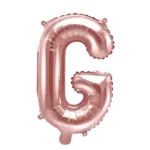 Folienballon Buchstabe – G | Roségold