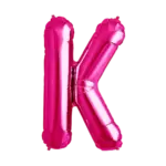Folienballon Buchstabe – K | Pink