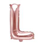 Folienballon Buchstabe – L | Roségold