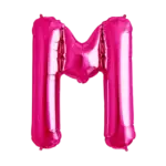 Folienballon Buchstabe – M | Pink
