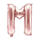 Folienballon Buchstabe – M | Roségold