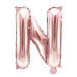 Folienballon Buchstabe – N | Roségold