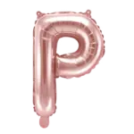 Folienballon Buchstabe – P | Roségold