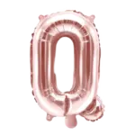 Folienballon Buchstabe – Q | Roségold
