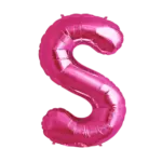 Folienballon Buchstabe – S | Pink