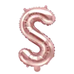 Folienballon Buchstabe – S | Roségold