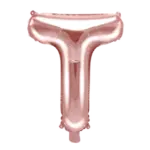 Folienballon Buchstabe – T | Roségold